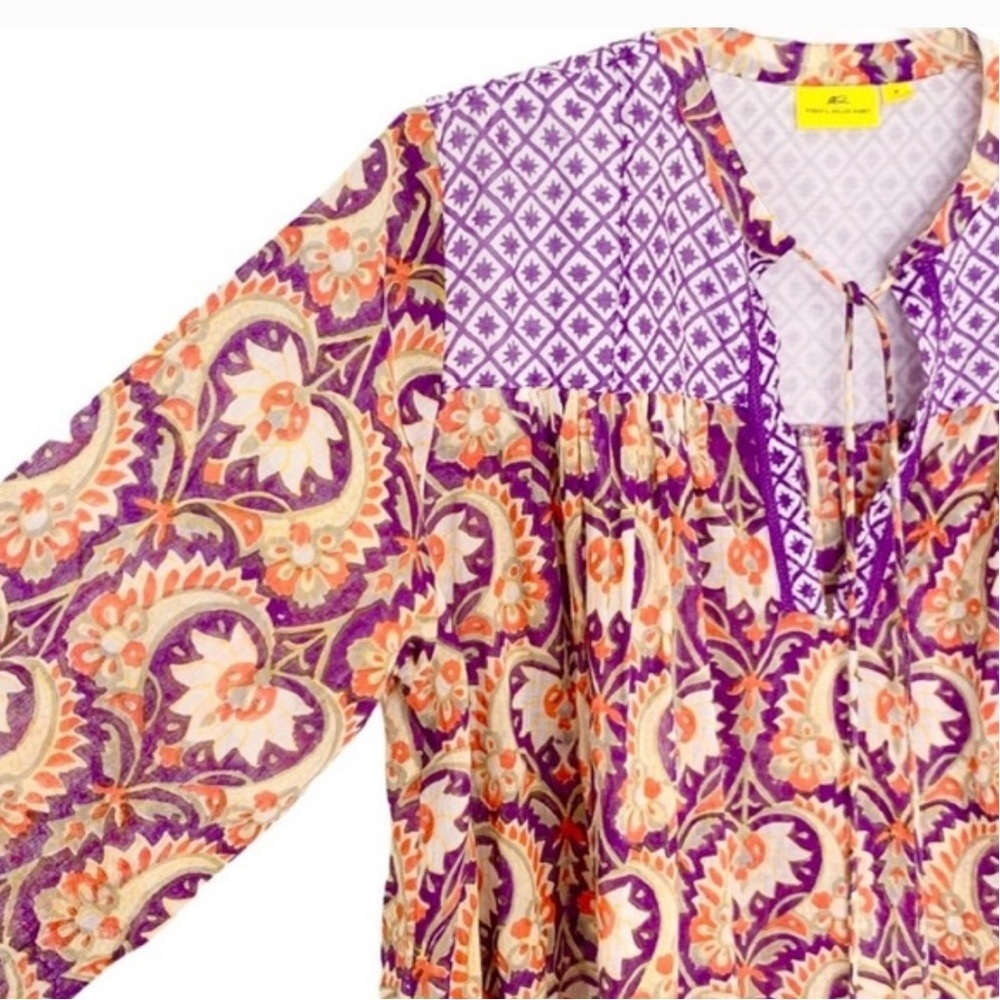 ROBERTA ROLLER RABBIT Serafina Blouse Purple/Orange - Picture 5 of 7